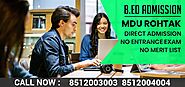 B.ED FROM MDU ROHTAK 2025 ONLINE REGISTRATION FORM ADMISSION PROCESS