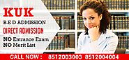 KURUKSHETRA UNIVERSITY B.ED COURSE ONLINE ADMISSION 2025 FORM LAST DATE FEES