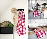 Buffalo Check Kitchen Dish Towels - Cotton Kitchen Dishtowels - All Cotton and Linen