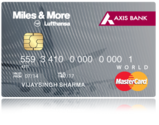 Axis bank Miles & More Credit Card