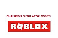 Champion Simulator Codes - Roblox - New Updated List | Simulator Codes | Simulator Codes
