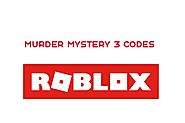 Murder Mystery 3 Codes - Roblox - New Updated List | Simulator Codes | Simulator Codes