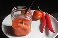 Homemade Red Chilli Sauce Recipe