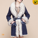 Fur Trimmed Coat for Women CW601050