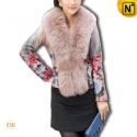 Fur Trim Leather Jacket Women CW23146 – CWMALLS.COM