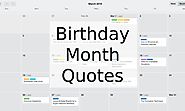 Birthday Month Quotes