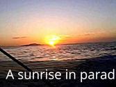 A perfect fishing sunrise in Coiba Island Panama