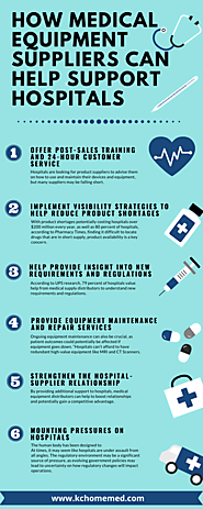 How Medical Equipment Suppliers Can Help Support Hospitals