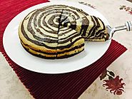 Eggless Zebra Cake Recipe | No Oven Zebra Cake Recipe