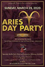 Aries 2020 Day Party Tickets, Sun, Mar 29, 2020 at 3:00 PM | Eventbrite
