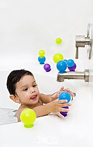 Boon Bubbles Suction Bath Toys Blue