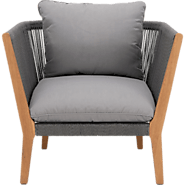 Fauteuil de jardin en eucalyptus gris - BELLONE - fauteuils de jardin - alinea