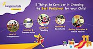 5 Things to consider in Choosing the Best Preschool for your Child