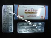 Ambien Zolpedem 10 mg Tartrate by safe pharma 10 Tablets / Strip - World Of clinix