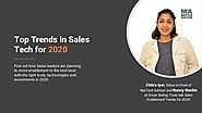 Sales Tech Trends for 2020