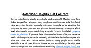 Jalandhar Heights Flat For Rent.pdf | DocDroid