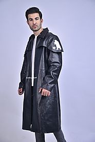 A7 DESTRUCTIVE DUSTER LEATHER TRENCH COAT