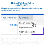 Wijzig Hotmail-account en manieren om uw contacten in Hotmail te importeren