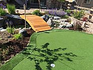 Want to turn your backyard into an oasis with a fake turf putting green?