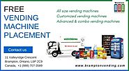 Get vending machine with free placement service