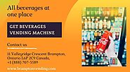 Beverages vending machine – All beverages at one place