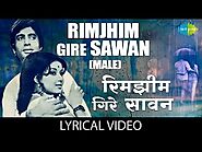 Kishore Kumar - Rim Jhim Gire Sawan Lyrics | Manzil
