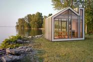 Prefab Bunkie: Cute Little House-Shaped Sleeping Cottage