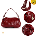 Women Red Leather Shoulder Bags CW300215 - CWMALLS.COM