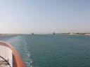 Suez Canal panorama, showing El Ballah Bypass - Egypt