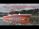 Kiwi Parasail Paihia, Bay of Islands. Flying kiwi parasail is New Zealand's highest parasailing trip