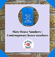 Get Contemporary House Numbers At One Of A Kind Design UK