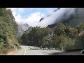 Stunning scenery while driving the road to Milford Sound, New Zealand. In 1080P HD