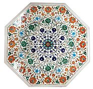 Marble Inlay Multicolour Beautiful Inlaid Table Tops