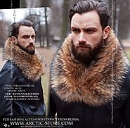 Real Fox Fur Collar from Russian Fur Store