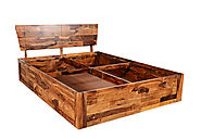 Wakefit Centaurus Sheesham Wood Bed