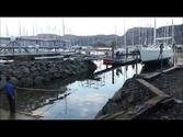 Moonshadow Haul Out at Ardfern Yacht Centre January 2014