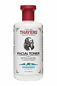 Thayers Alcohol-Free Witch Hazel Toner with Aloe Vera Formula, Unscented, 12 Fluid Ounce