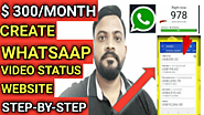 Create WhatsApp Status Video Website in Blogger - Tech Kashif