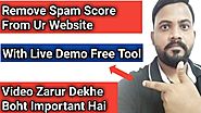 Website domain spam score checker online tool - Tech Kashif
