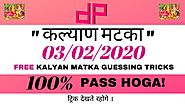 Kalyan Matka Today 03/02/2020 Trick| Satta Matka Today Kalyan Satta Matka Guessing Today