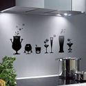 Kitchen Wall Decor Ideas: Kitchen clocks, decorative tiles, decals, pictures and signs.
