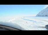 Landing sea ice at Little Diomede Island