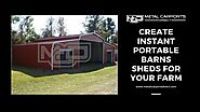 Construct Instant Portable Barns Sheds For Your Farm