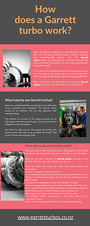 How does a Garrett turbo work?