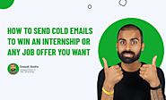 How do you cold email for a job?