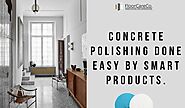 Use the concrete polishing pads by Bonastre