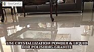 Make your granite floor shine with Granite polishing pad