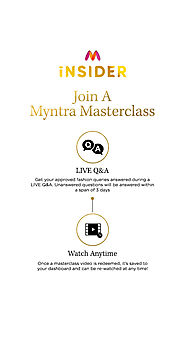 Join a Myntra Masterclass