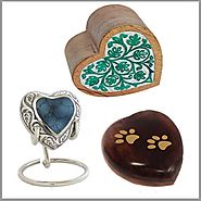 Heart Urns, Decorative Handcrafted Memorials Hearts Urn
