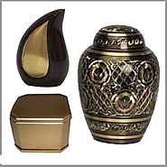 Metal Urns for Human and Pet Ashes, Decorative Urn